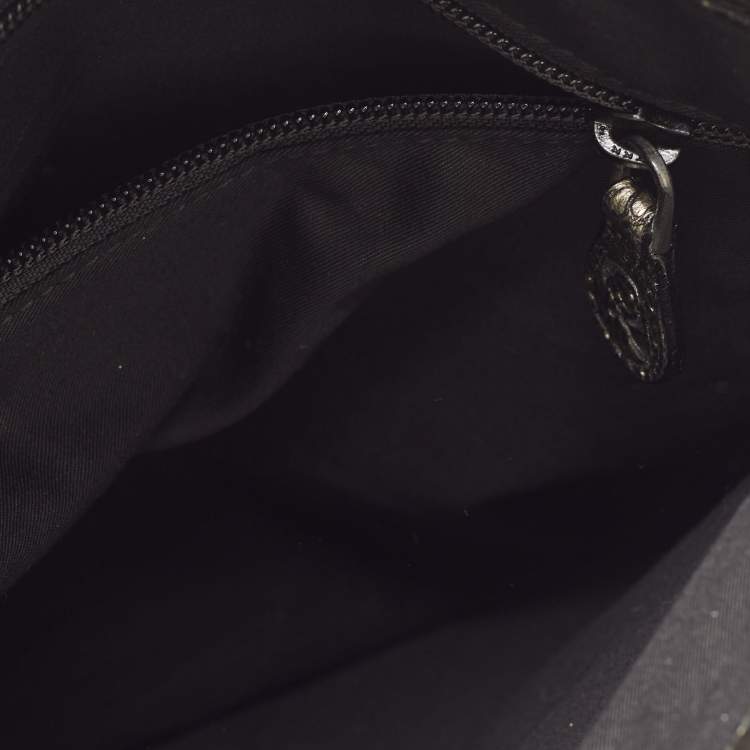 Pre Owned Alexander McQueen Silver Leather Paisley Novak Clutch