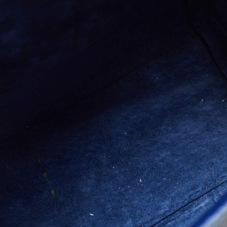 Pre Owned Alexander McQueen Blue Leather Mini Heroine Bag