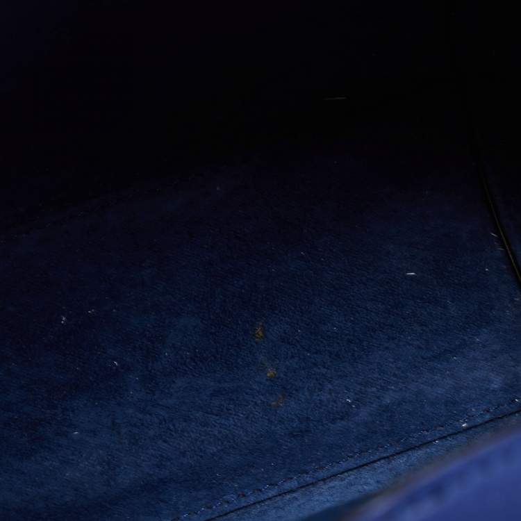 Pre Owned Alexander McQueen Blue Leather Mini Heroine Bag