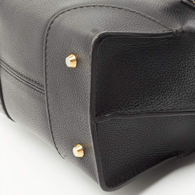 Pre Owned Alexander McQueen Black Leather Small Legend Satchel