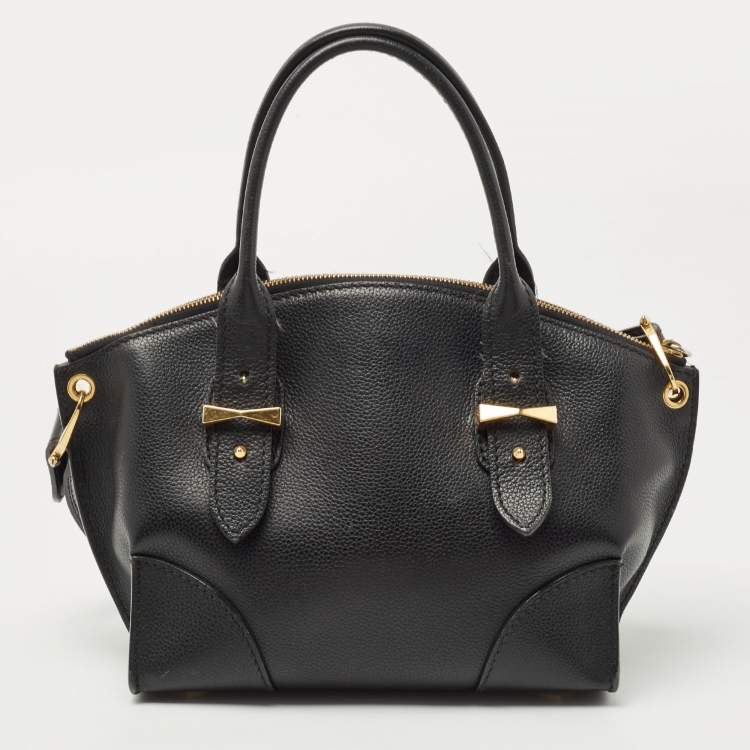 Pre Owned Alexander McQueen Black Leather Small Legend Satchel
