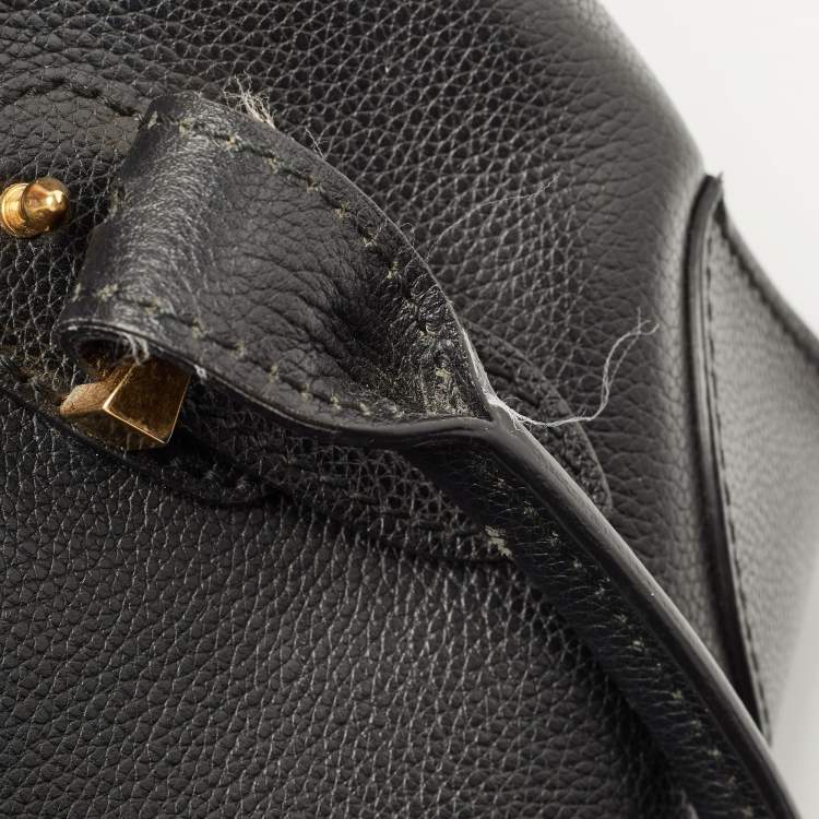Pre Owned Alexander McQueen Black Leather Small Legend Satchel