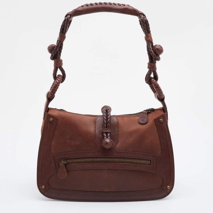مملوكة مسبقًا Alexander McQueen Brown Leather Shoulder Bag