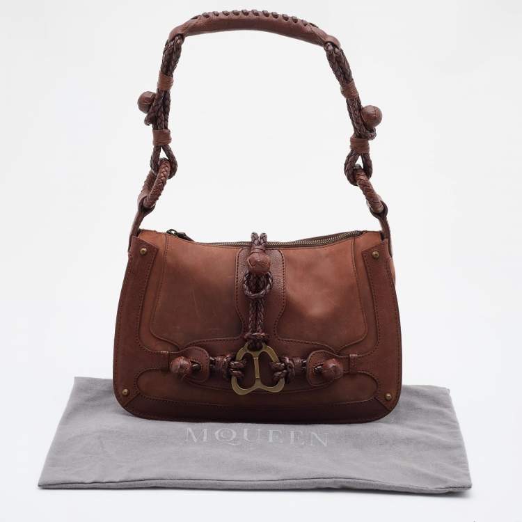 مملوكة مسبقًا Alexander McQueen Brown Leather Shoulder Bag