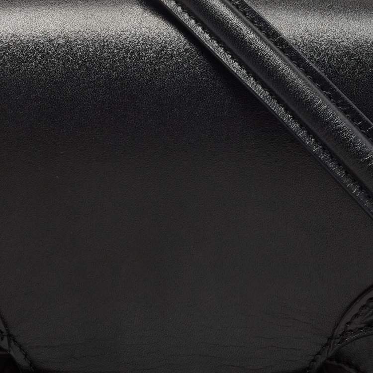 Pre Owned Alexander McQueen Black Leather Heroine Chain Shoulder Bag