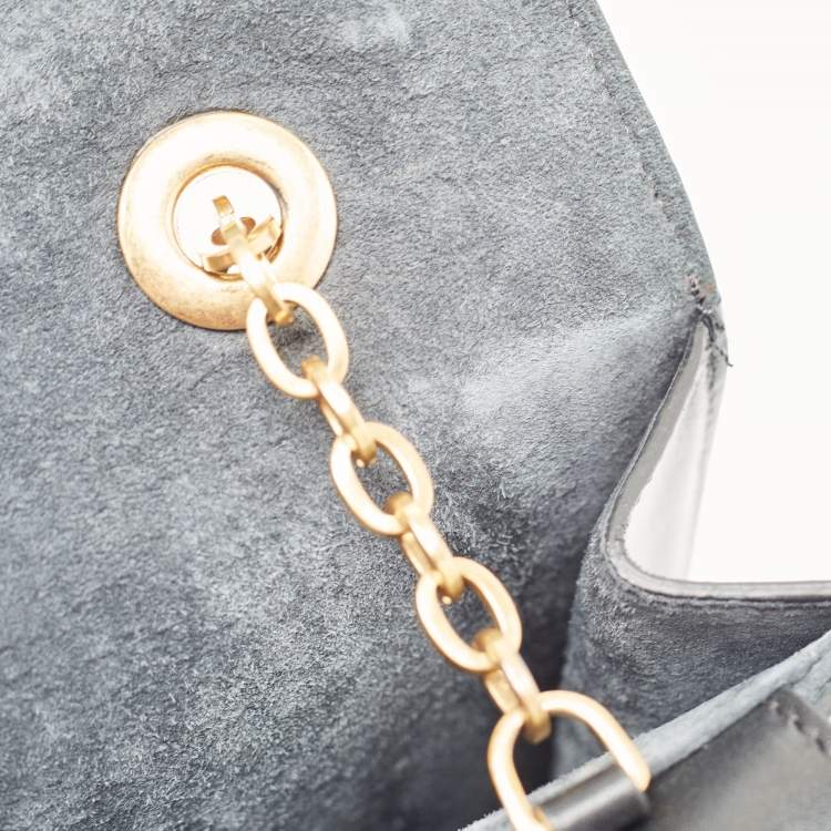 Pre Owned Alexander McQueen Black Leather Heroine Chain Shoulder Bag