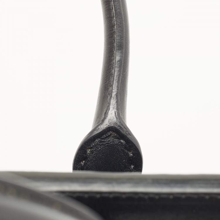 Pre Owned Alexander McQueen Black Leather Medium Heroine Tote