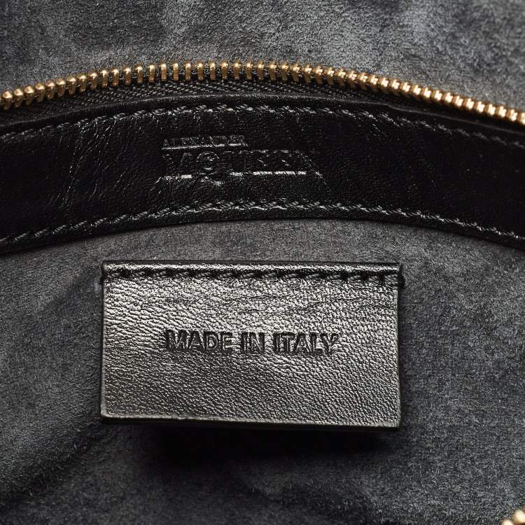 Pre Owned Alexander McQueen Black Leather Medium Heroine Tote