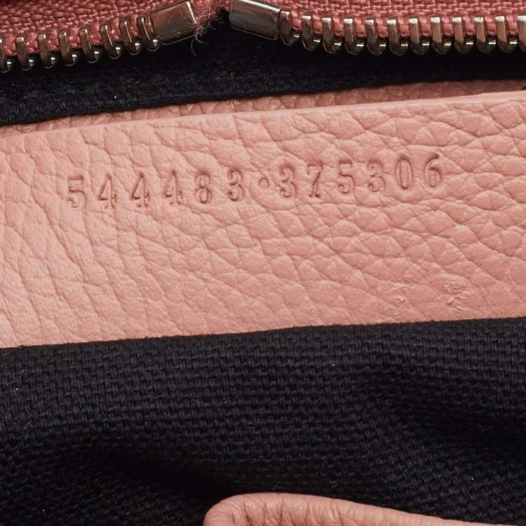 Pre Owned Alexander McQueen Peach Leather Skull Padlock Tote