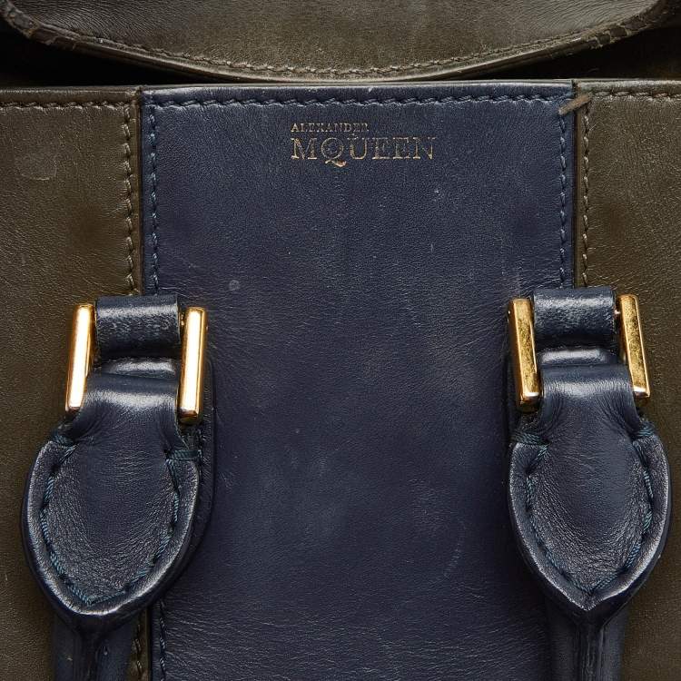 Pre Owned Alexander McQueen Multicolor Leather Mini Heroine Bag