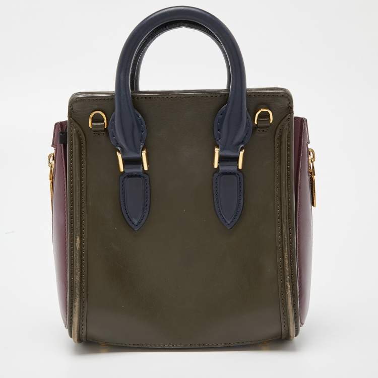 Pre Owned Alexander McQueen Multicolor Leather Mini Heroine Bag