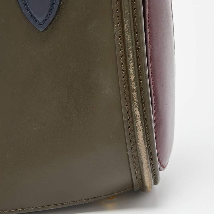 Pre Owned Alexander McQueen Multicolor Leather Mini Heroine Bag