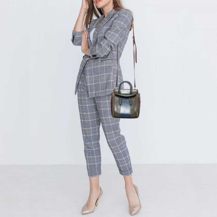 Pre Owned Alexander McQueen Multicolor Leather Mini Heroine Bag