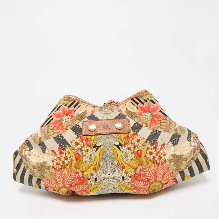 Pre Owned Alexander McQueen Multicolor Printed Fabric De Manta Clutch