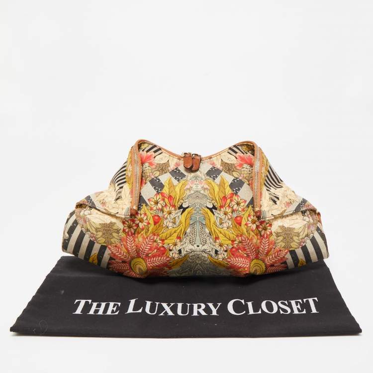 Pre Owned Alexander McQueen Multicolor Printed Fabric De Manta Clutch