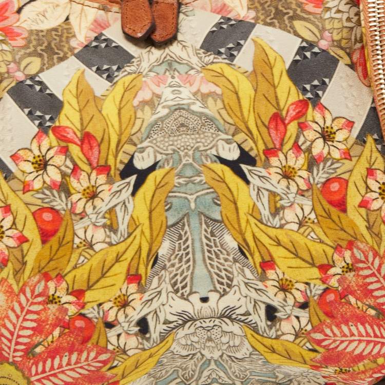 Pre Owned Alexander McQueen Multicolor Printed Fabric De Manta Clutch