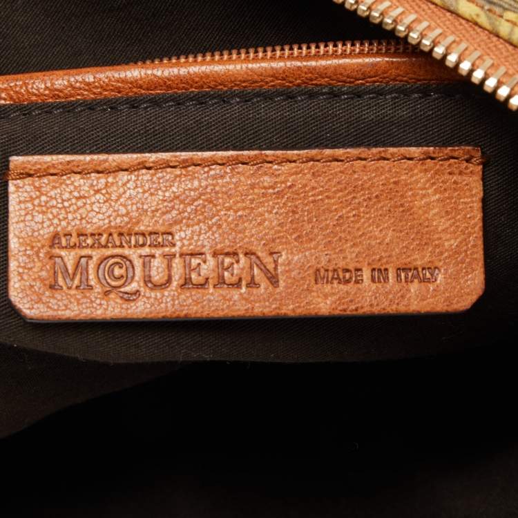 Pre Owned Alexander McQueen Multicolor Printed Fabric De Manta Clutch
