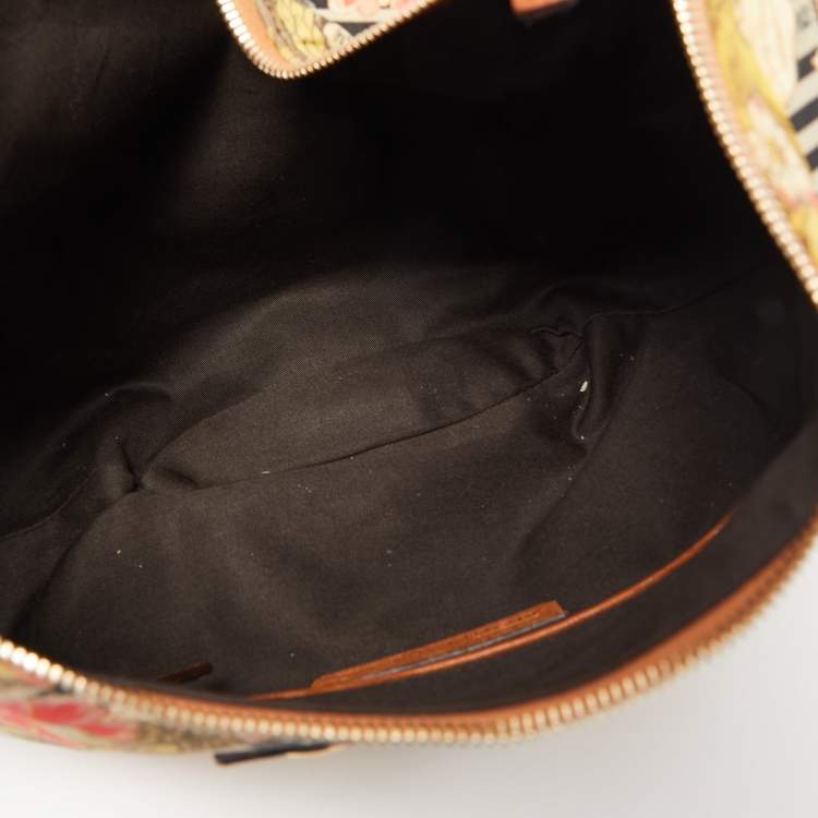 Pre Owned Alexander McQueen Multicolor Printed Fabric De Manta Clutch