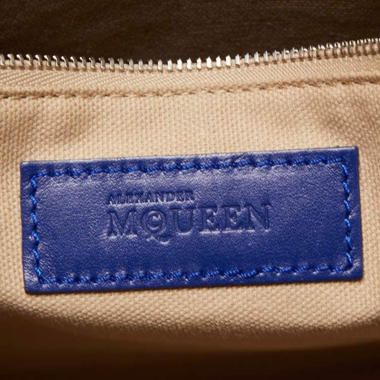 Pre Owned Alexander McQueen Ultramarine Leather Legend Satchel