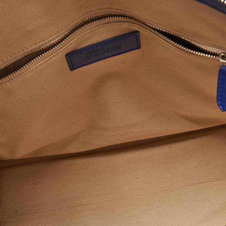 Pre Owned Alexander McQueen Ultramarine Leather Legend Satchel