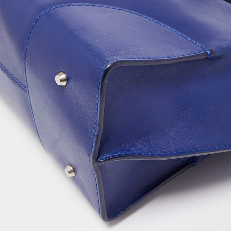 Pre Owned Alexander McQueen Ultramarine Leather Legend Satchel