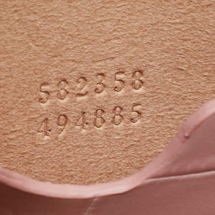 Pre Owned Alexander McQueen Pink Croc Embossed Leather Small Skull Shoulder Bag