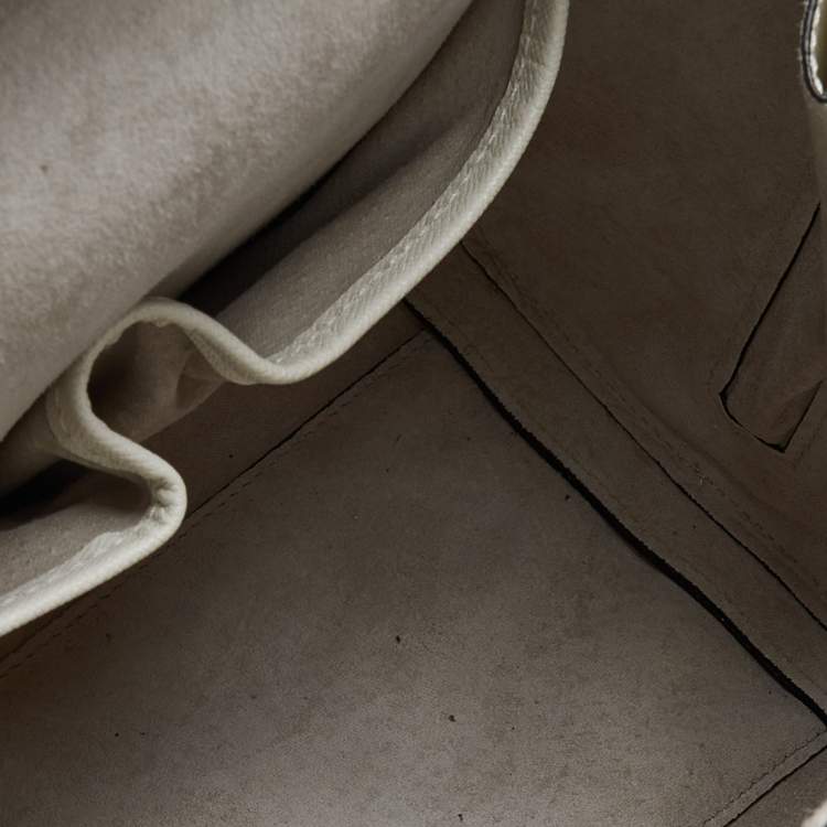 Pre Owned Alexander McQueen Off White Leather Medium Heroine Tote