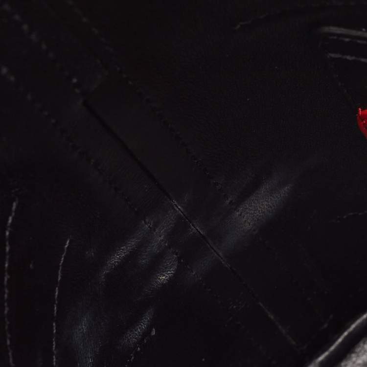 Pre Owned Alexander McQueen Black Leather The Curve Bucket Bag