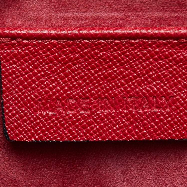 Pre Owned Alexander McQueen Red Leather Mini Heroine Bag