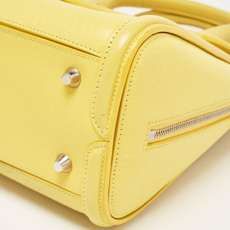 Pre Owned Alexander McQueen Yellow Leather Small Heroine Satchel