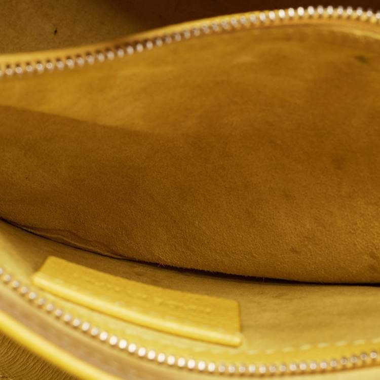 Pre Owned Alexander McQueen Yellow Leather Small Heroine Satchel