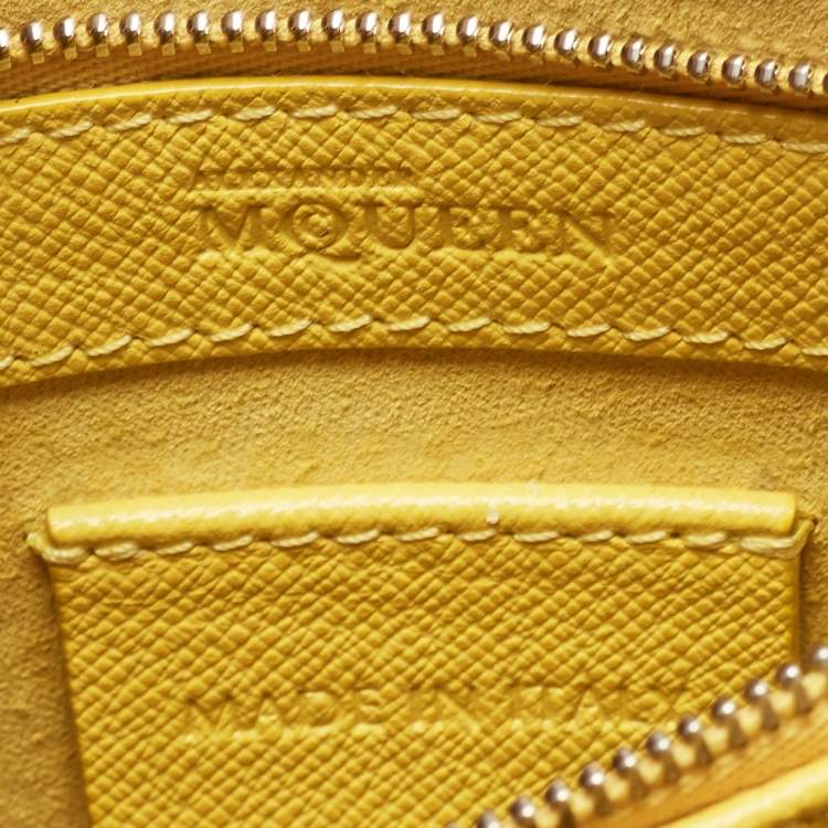 Pre Owned Alexander McQueen Yellow Leather Small Heroine Satchel