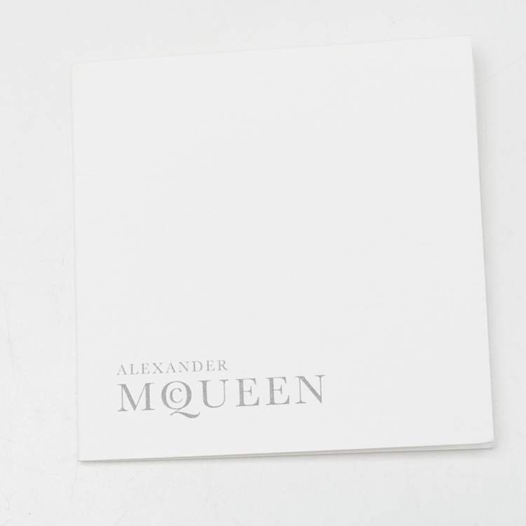 Pre Owned Alexander McQueen Beige/Gold Suede Medium De Manta Clutch