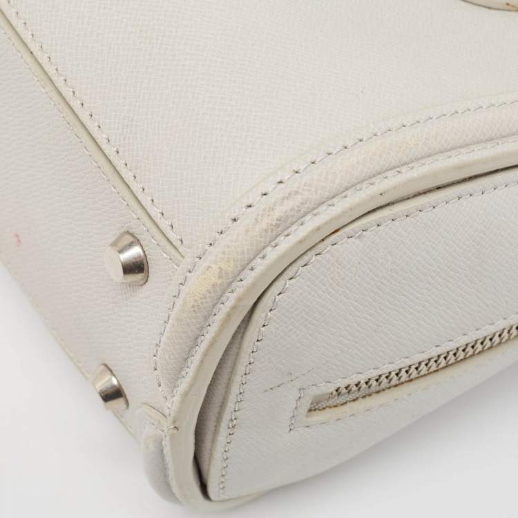Pre Owned Alexander McQueen Grey Leather Mini Heroine Bag