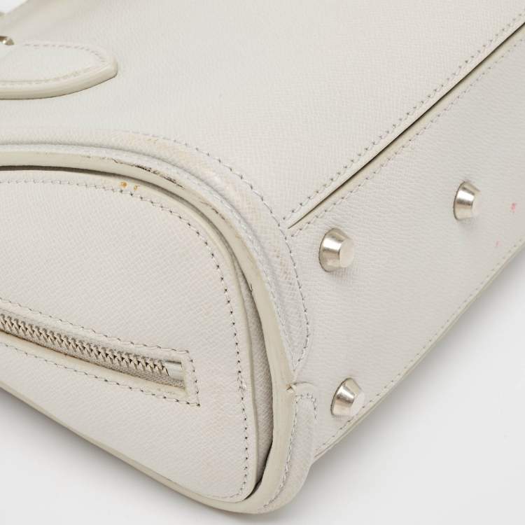 Pre Owned Alexander McQueen Grey Leather Mini Heroine Bag