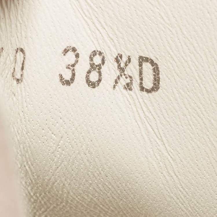 Pre Owned Alexander McQueen White Leather and Suede Oversized Lace Up Sneakers Size 38.5
