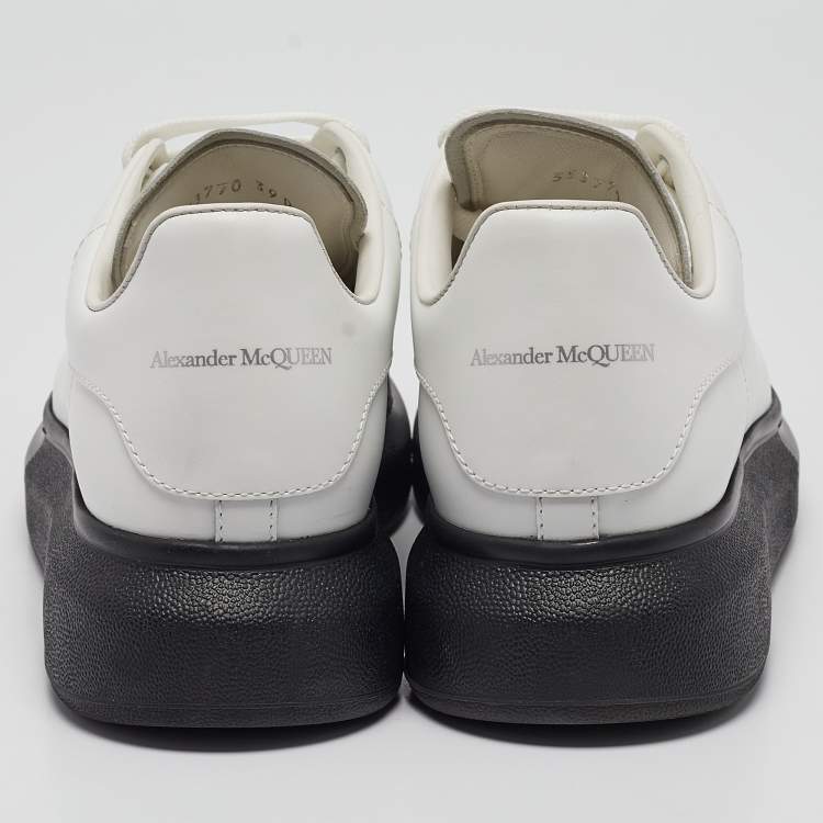 Pre Owned Alexander McQueen White Leather Larry Sneakers Size 39