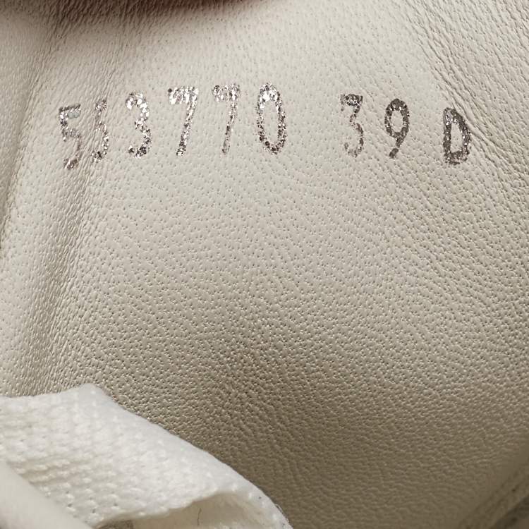 Pre Owned Alexander McQueen White Leather Larry Sneakers Size 39