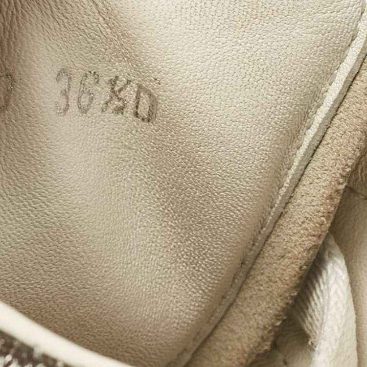 Pre Owned Alexander McQueen White Leather Oversized Sneakers Size 36.5