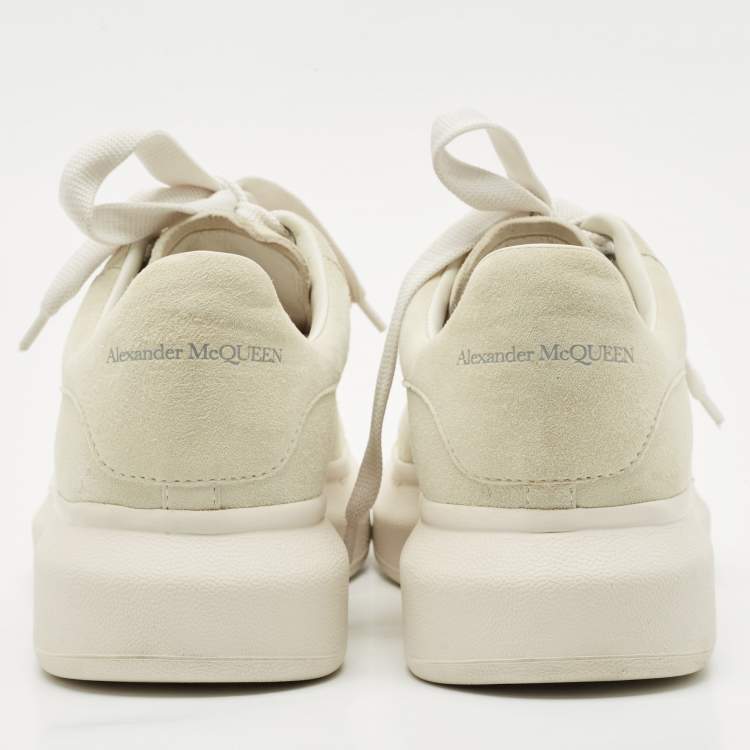 Pre Owned Alexander McQueen Grey Suede Oversized Sneakers Size 40