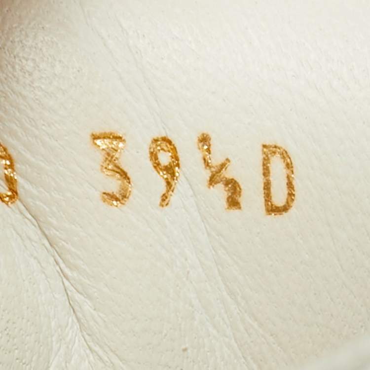 Pre Owned Alexander McQueen White Leather Oversized Low Top Sneakers Size 39.5