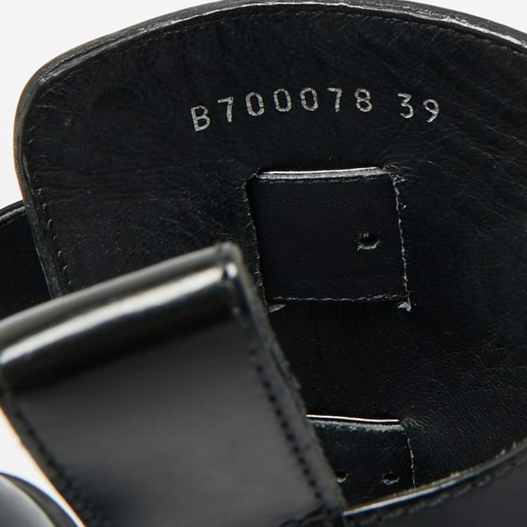 مملوكة مسبقًا Alexander McQueen Rave Size 39 Black Leather Ankle Length Boots