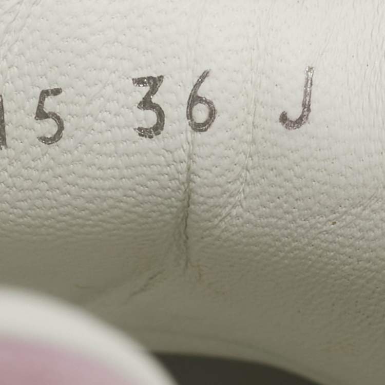 Pre Owned Alexander McQueen Court Size 36 White Leather Low Top Sneakers