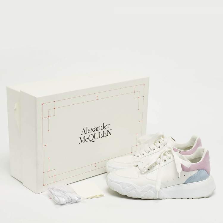 Pre Owned Alexander McQueen Court Size 36 White Leather Low Top Sneakers