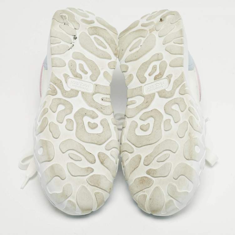 Pre Owned Alexander McQueen Court Size 36 White Leather Low Top Sneakers