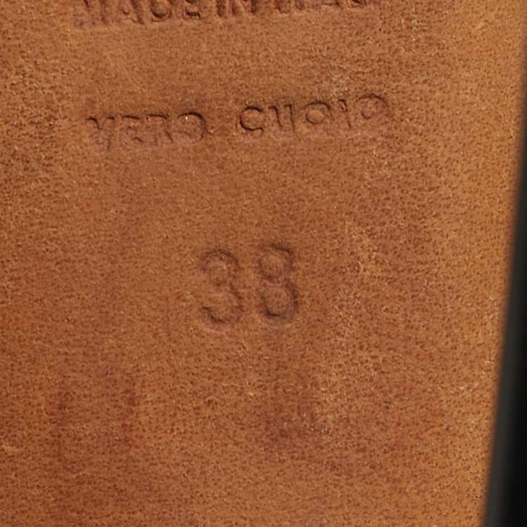 Pre Owned Alexander McQueen Size 38 Black Floral Laser Cut Leather Peep Toe Booties