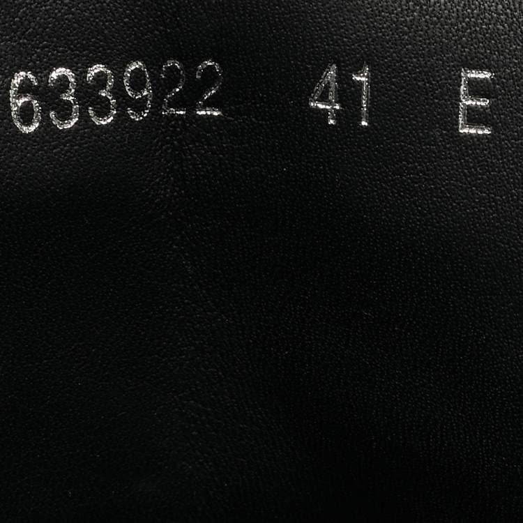 Pre Owned Alexander McQueen Oversized Size 41 Black Croc Embossed Patent Leather High Top Sneakers