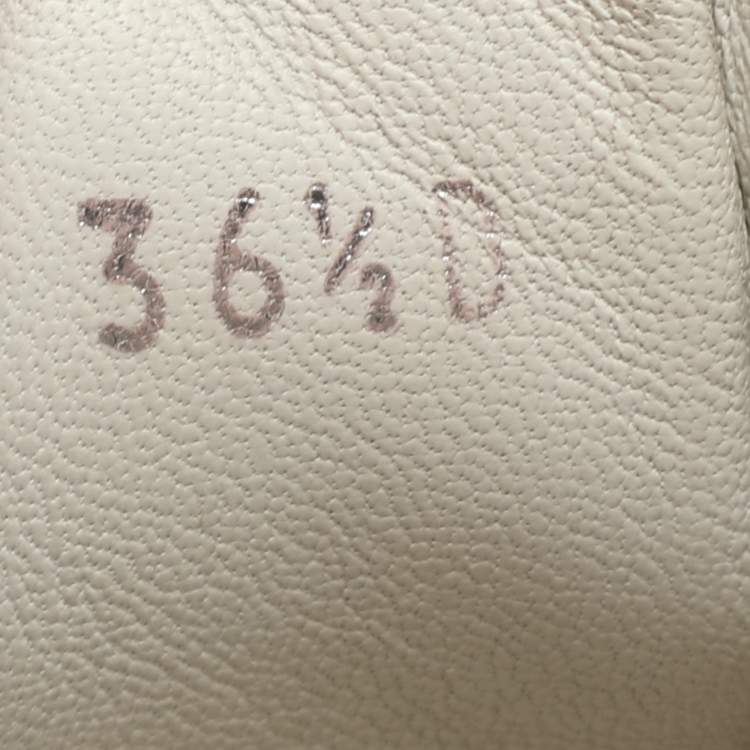 Pre Owned Alexander McQueen Oversized Size 36.5 White Leather Low Top Sneakers