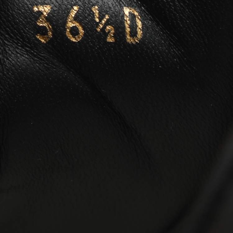 Pre Owned Alexander McQueen Oversized Size 36.5 Black Leather Low Top Sneakers