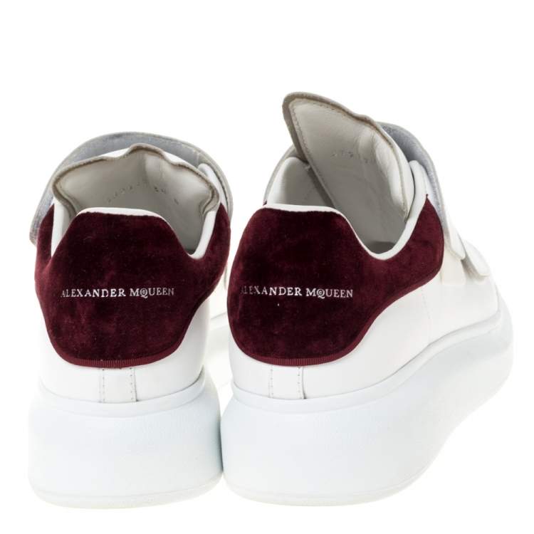 burgundy alexander mcqueen sneakers